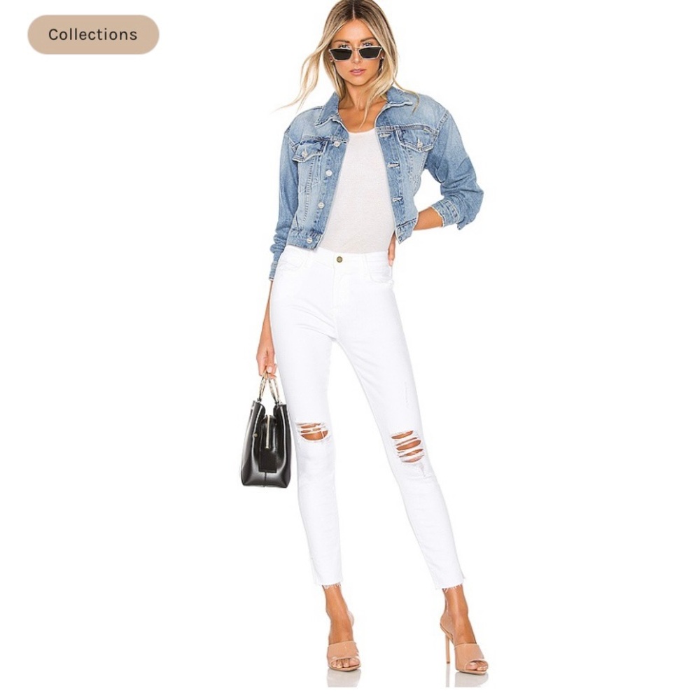 FRAME Le High Skinny Crop in Size26